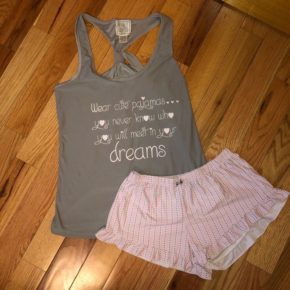 Women’s Mentally Exhausted Pajama Set